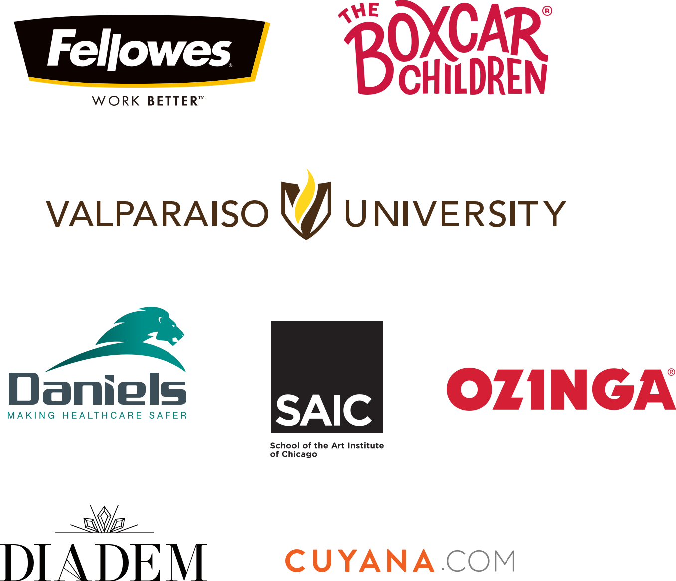 A grid of logos of the clients we have worked with.