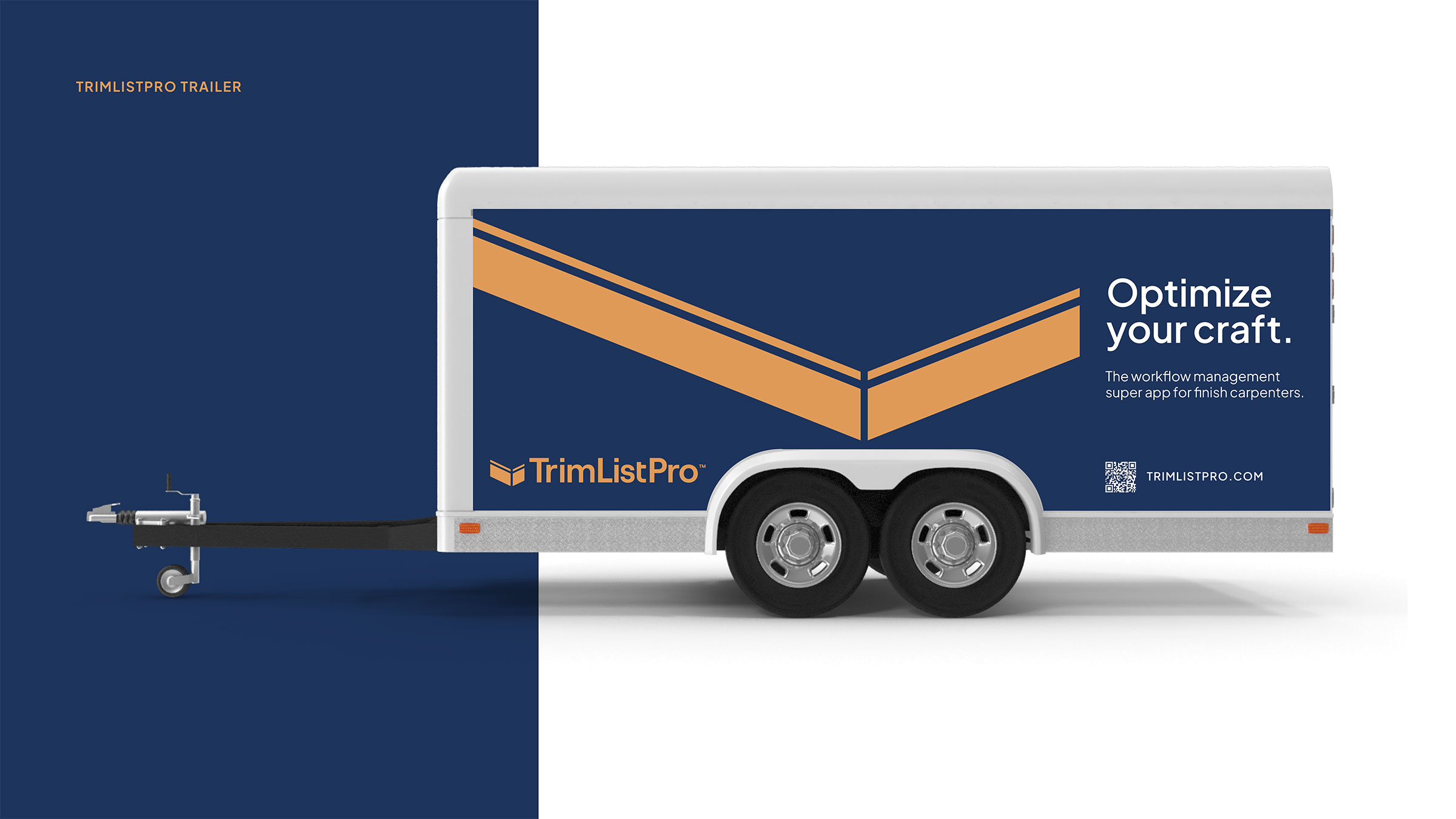 TrimList Pro trailer for cutting trim