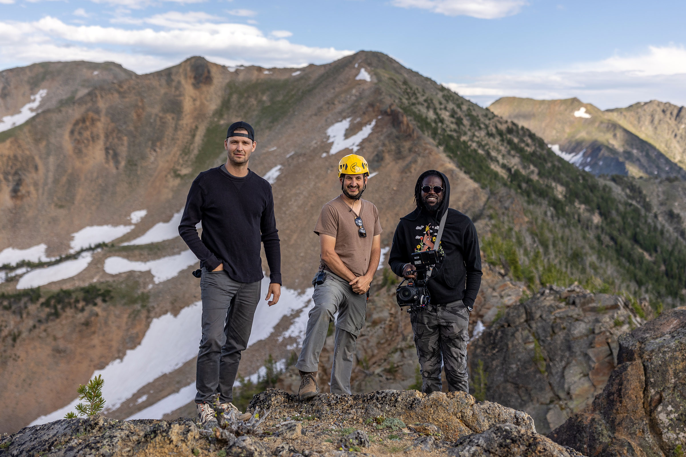 Cultivate team working on location outside Bozeman, Montana
